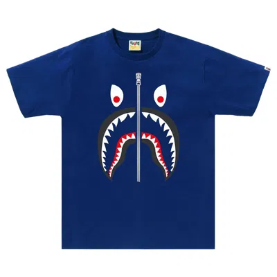 Pre-owned Bape Mad Shark Tee 'blue' | Men's Size Xxl