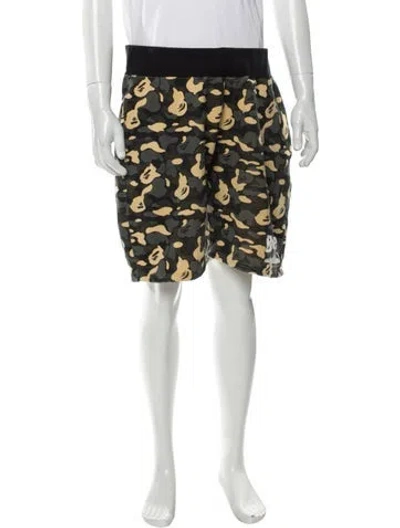 Pre-owned Bape Madison Avenue Jogger Shorts In Green
