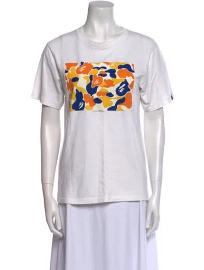 Pre-owned Bape Maebashi City Camo Graphic Print T-shirt In White