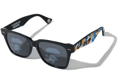 Pre-owned Bape Maebashi Sunglasses In Black/blue In Multi