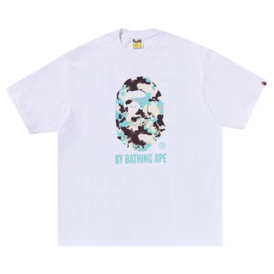Pre-owned Bape Map Camo By Bathing Ape Relaxed Fit Tee 'white' | Men's Size Xxl