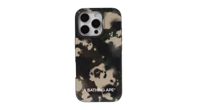 Pre-owned Bape Map Camo Iphone 16 Pro Case In Green