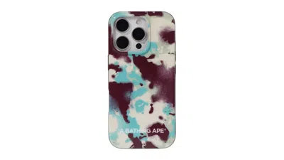 Pre-owned Bape Map Camo Iphone 16 Pro Case In Multi