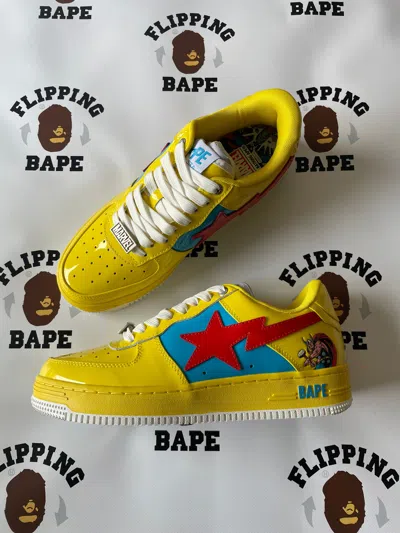 Pre-owned Bape Marvel  Sta Thor Shoes