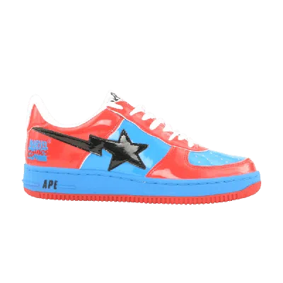 Pre-owned Bape Marvel Comics X Sta Fs-001 Low 'spider Man' In Blue