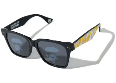 Pre-owned Bape Matsuyama Sunglasses In Black/yellow