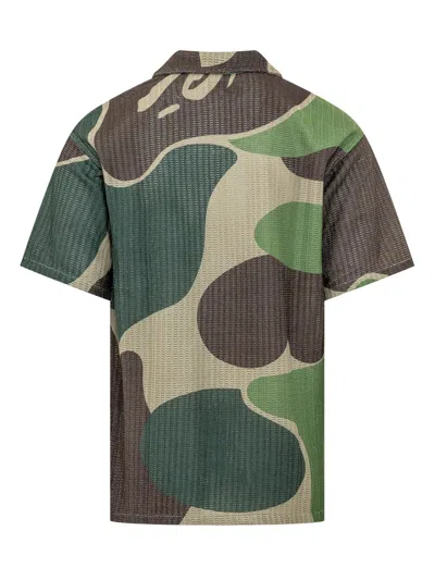 Bape Mega Abc Camo Shirt In Green