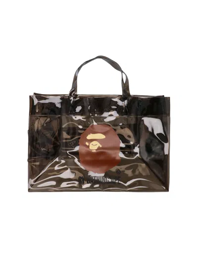 Bape Men's 100% Pvc Bag In Black