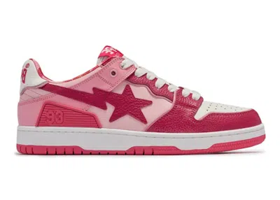 Pre-owned Bape Men's A Bathing Ape  Sk8 Sta Abc Camo (2022) Sneakers In Lightin Pink/light Pink/white