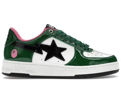 Pre-owned Bape Men's A Bathing Ape  Sta #1 Sneakers In Green
