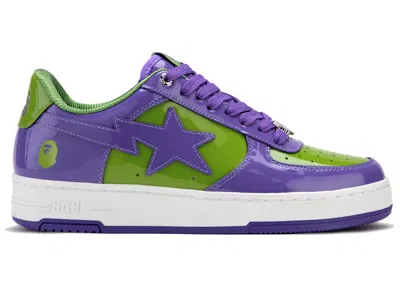 Pre-owned Bape Men's A Bathing Ape  Sta #1 Sneakers In Purple