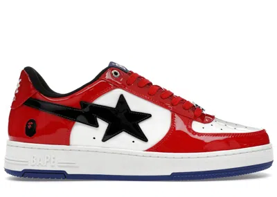 Pre-owned Bape Men's A Bathing Ape  Sta #1 Sneakers In Red