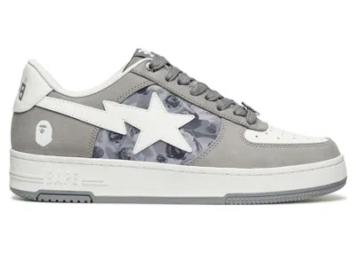 Pre-owned Bape Men's A Bathing Ape  Sta #2 Roses Sneakers In Gray