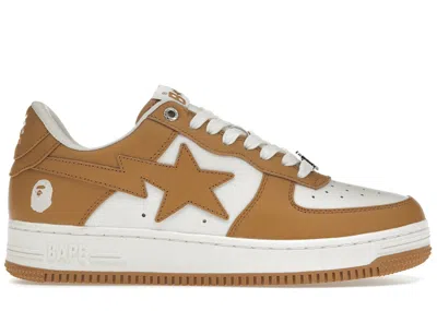 Pre-owned Bape Men's A Bathing Ape  Sta (2022) Sneakers In White/beige