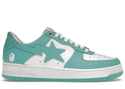 Pre-owned Bape Men's A Bathing Ape  Sta (2022) Sneakers In White/green In Multi
