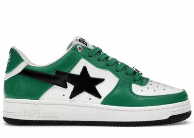 Pre-owned Bape Men's A Bathing Ape  Sta #3 M2 Sneakers In White/green/black In Multi