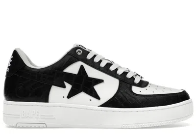 Pre-owned Bape Men's A Bathing Ape  Sta #3 Sneakers In Black/white In Multi