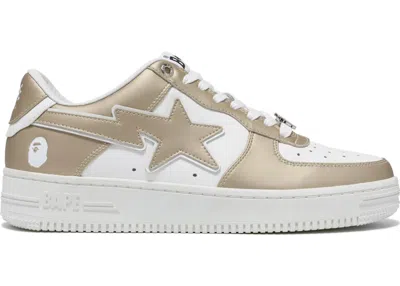 Pre-owned Bape Men's A Bathing Ape  Sta #4 Sneakers In Beige