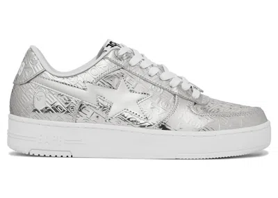Pre-owned Bape Men's A Bathing Ape  Sta #5 Sneakers In Silver