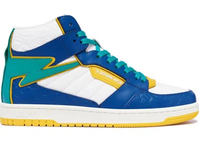 Pre-owned Bape Men's A Bathing Ape  Sta 88 Mid #1 Sneakers In Blue/white In Multi