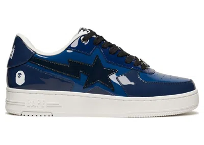 Pre-owned Bape Men's A Bathing Ape  Sta Icon M2 Sneakers In Navy Blue