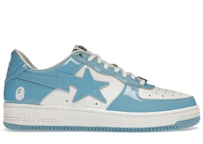 Pre-owned Bape Men's A Bathing Ape  Sta Low Sneakers In Blue/white