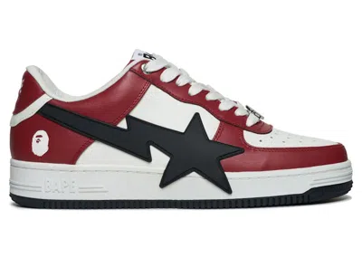 Pre-owned Bape Men's A Bathing Ape  Sta Os #2 M2 Sneakers In Red