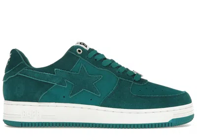 Pre-owned Bape Men's A Bathing Ape  Sta Suede (2022) Sneakers In Green/emerald/white