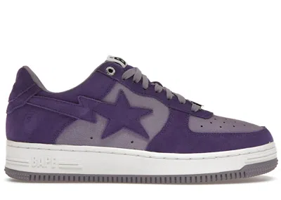 Pre-owned Bape Men's A Bathing Ape  Sta Suede (2022) Sneakers In Purple/grape/white In Multi