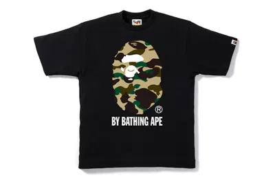 Pre-owned Bape Men's  1st By Bathing Tee Shirt In Black/camo