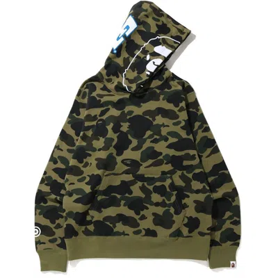 Pre-owned Bape Men's  1st Camo 2nd Ape Pullover Hoodie In Green