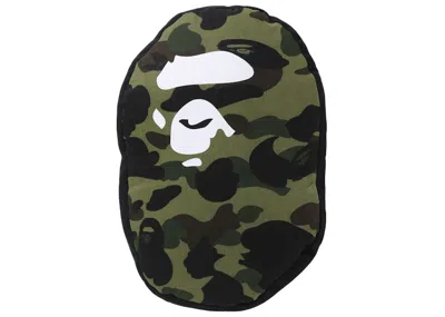 Pre-owned Bape Men's  1st Camo Ape Head Cushion In Green