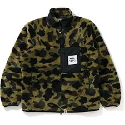 Pre-owned Bape Men's  1st Camo Boa Jacket In Green