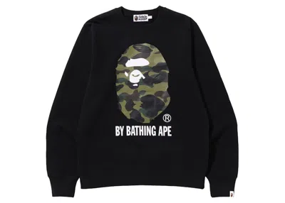 Pre-owned Bape Men's  1st Camo By Bathing Ape Crewneck Sweatshirt In Black