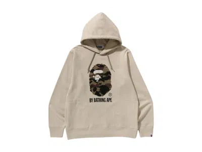 Pre-owned Bape Men's  1st Camo By Bathing Ape Pullover Hoodie In Beige