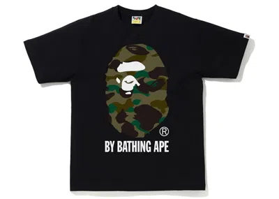 Pre-owned Bape Men's  1st Camo By Bathing Ape Tee Shirt (fw21) In Black/green