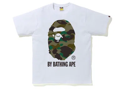 Pre-owned Bape Men's  1st Camo By Bathing Ape Tee Shirt (fw21) In White/green