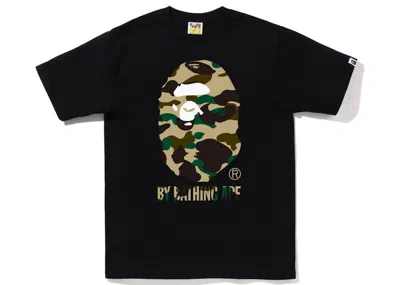 Pre-owned Bape Men's  1st Camo By Bathing Ape Tee Shirt (fw22) In Black Yellow