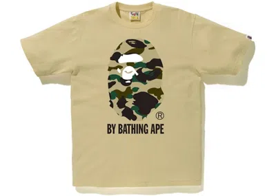 Pre-owned Bape Men's  1st Camo By Bathing Tee Shirt In Beige/yellow