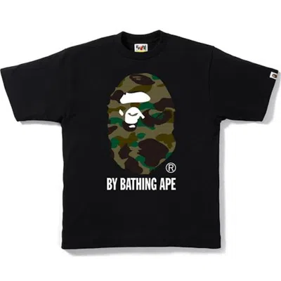 Pre-owned Bape Men's  1st Camo By Bathing Tee Shirt In Black/green