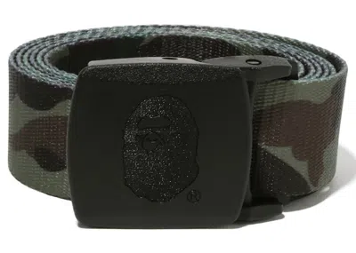 Pre-owned Bape Men's  1st Camo Gi Belt (ss24) In Green
