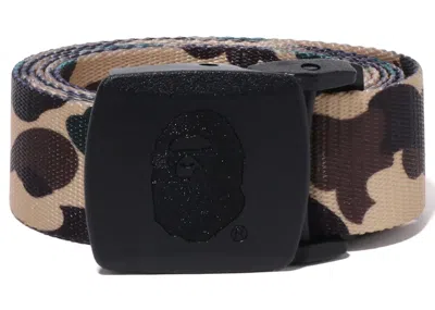 Pre-owned Bape Men's  1st Camo Gi Belt (ss24) In Yellow
