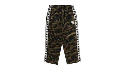 Pre-owned Bape Men's  1st Camo Loose Fit Track Pants In Green