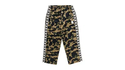 Pre-owned Bape Men's  1st Camo Loose Fit Track Pants In Yellow
