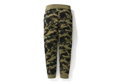 Pre-owned Bape Men's  1st Camo Slim Sweat Pants In Green