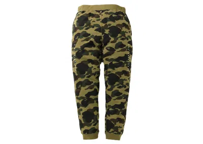Pre-owned Bape Men's  1st Camo Sweatpants (ss21) In Green