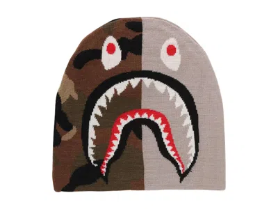 Pre-owned Bape Men's  1st Shark Knit Cap In Grey