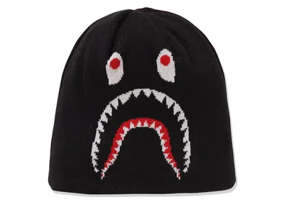 Pre-owned Bape Men's  2nd Shark Knit Cap (fw24) In Black