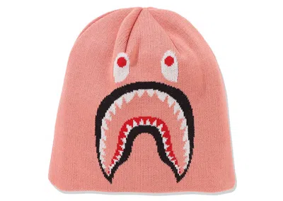 Pre-owned Bape Men's  2nd Shark Knit Cap (fw24) In Pink
