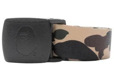 Pre-owned Bape Men's  A Bathing Ape 1st Camo Gi Belt In Yellow